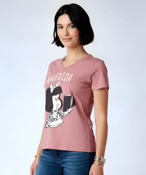Playera de Licencia Mafalda de  Dama