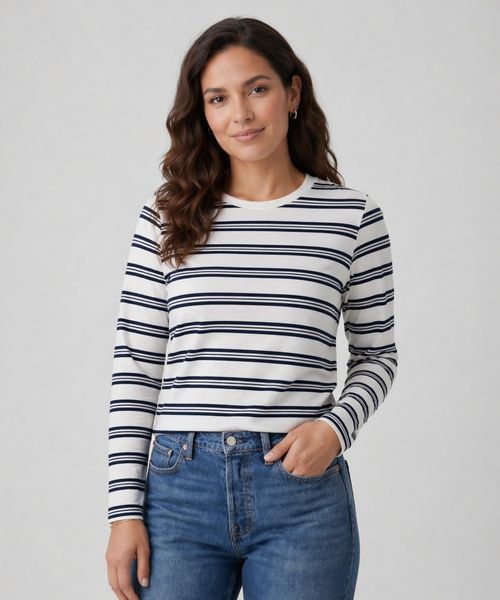 Playera Manga Larga  de  Dama