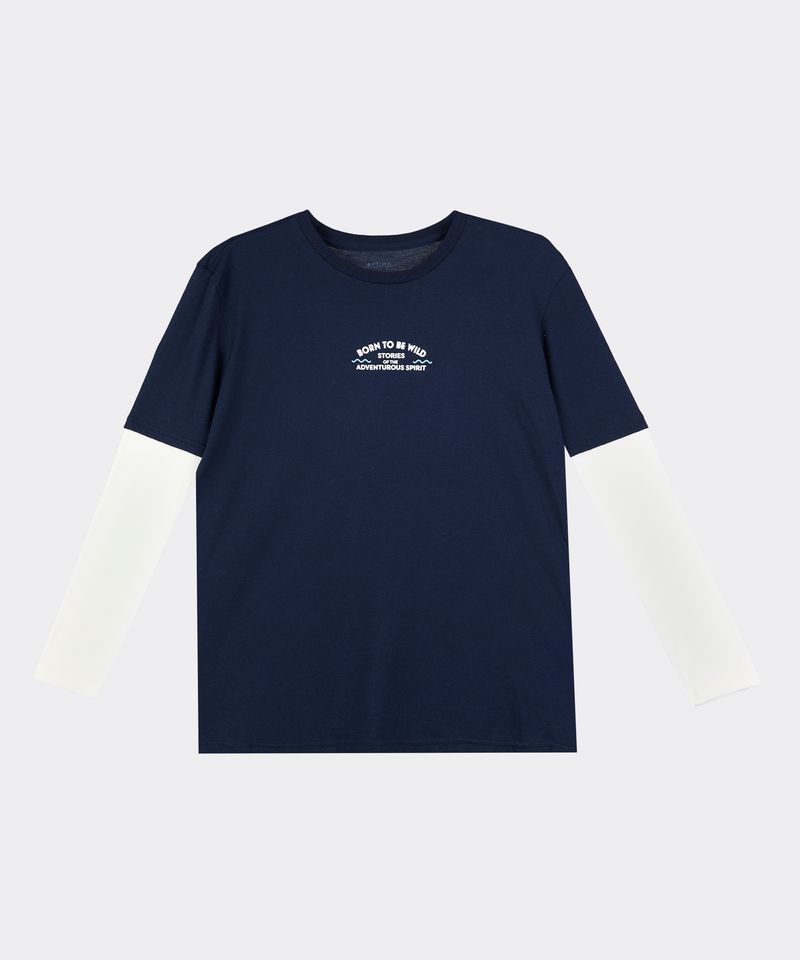 Playera Manga Larga  de  Niño Juvenil