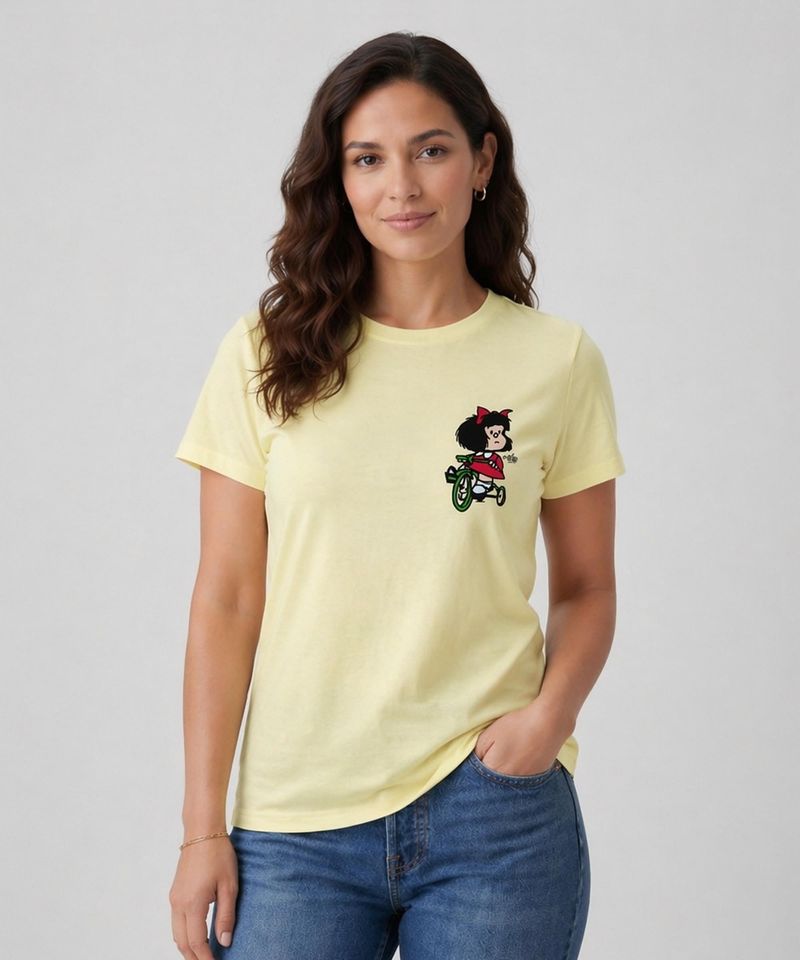 Playera de Licencia Mafalda de  Dama