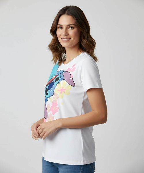 Playera de Licencia Stitch de  Dama