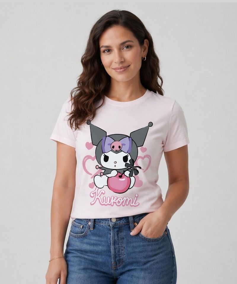 Playera de Licencia Kuromi de  Dama