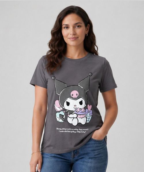 Playera de Licencia Kuromi de  Dama