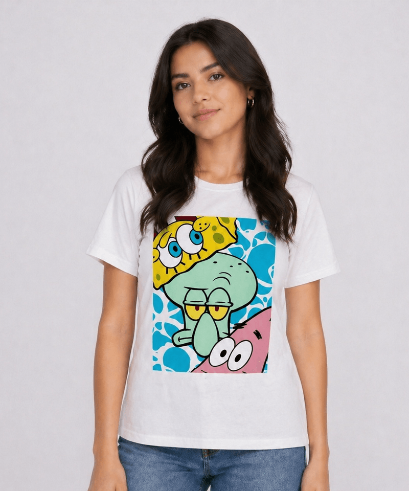 Playera de Licencia Bob Esponja de Dama