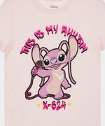 Playera de Licencia Stitch de Niña Juvenil