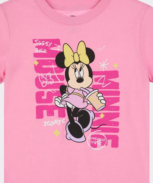 Playera de Licencia Minnie Mouse de  Niña Infantil