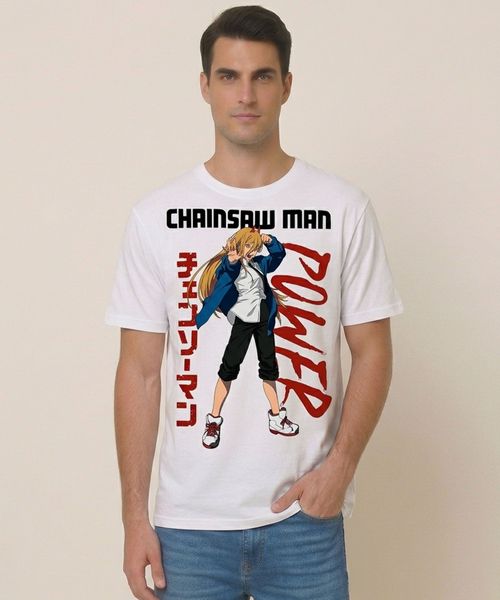 Playera de Licencia Chainsaw Man de  Caballero
