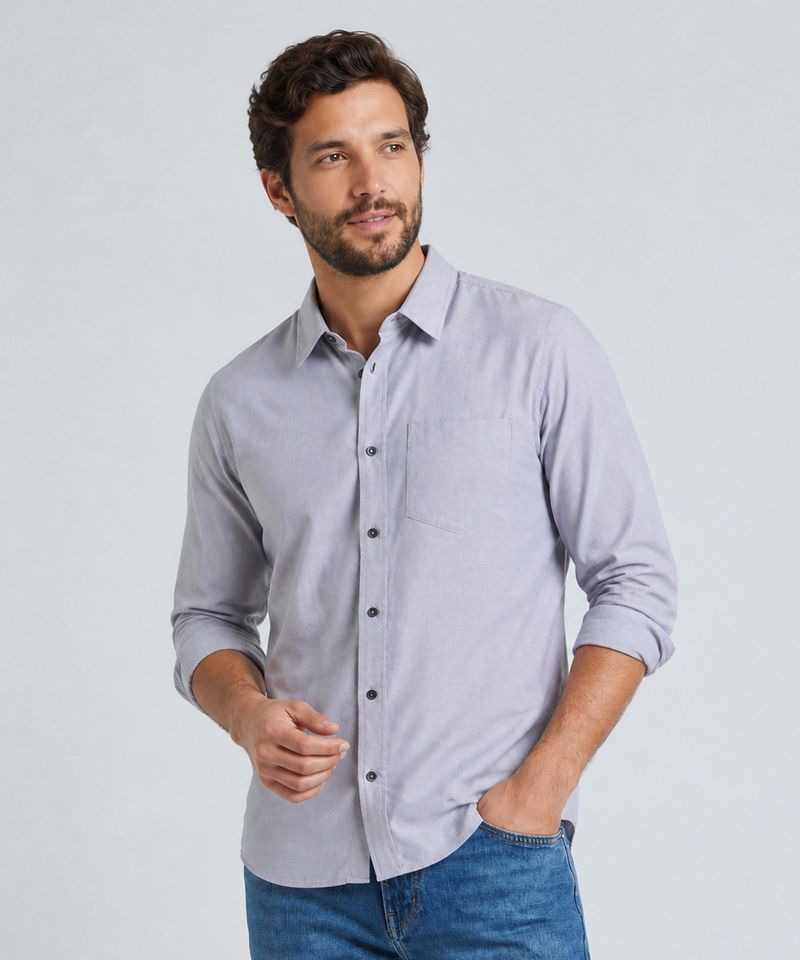 Camisa Manga Larga  de  Caballero