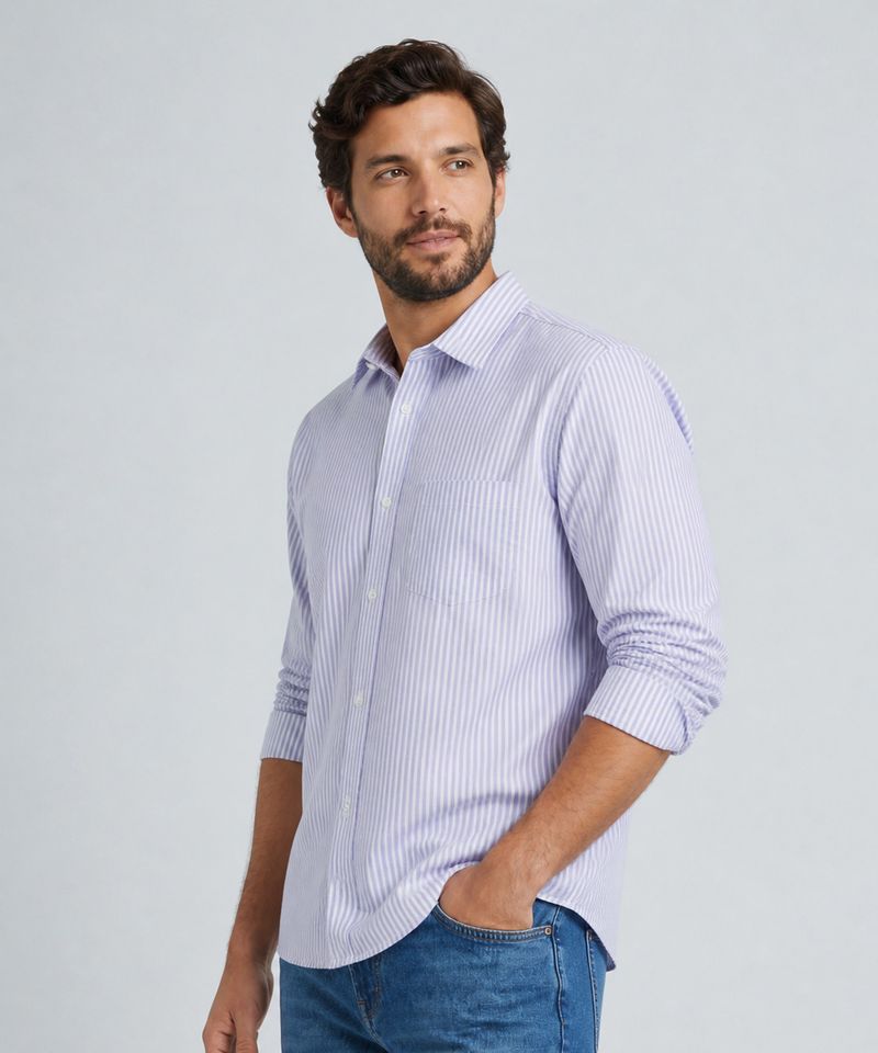 Camisa Manga Larga  de  Caballero
