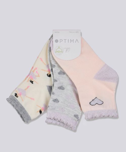 Calceta Pack  de  Niña Infantil