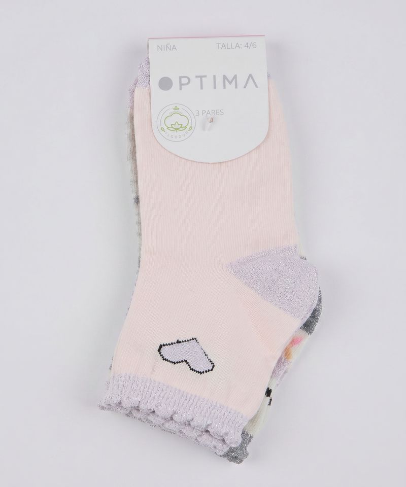 Calceta Pack  de  Niña Infantil