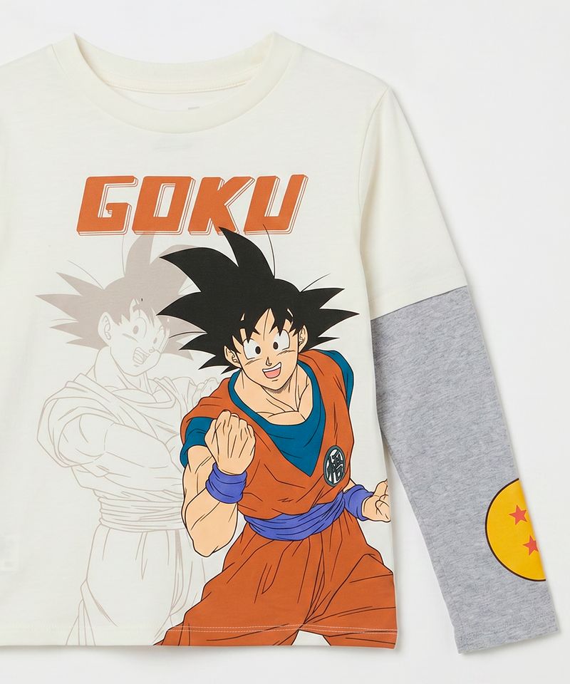 Playera de Licencia Dragon Ball de  Niño Infantil