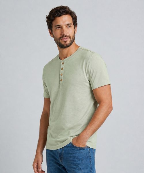 Playera Henley  de  Caballero