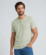 Playera Henley  de  Caballero