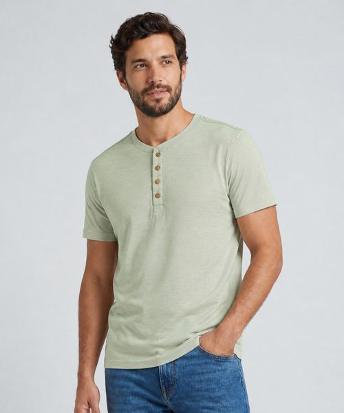 Playera Henley  de  Caballero