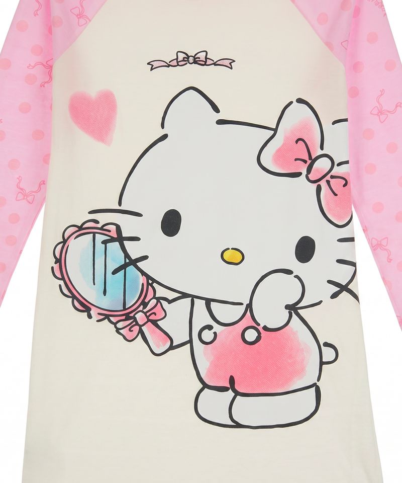 Camisón Manga Larga Hello Kitty de  Niña Infantil