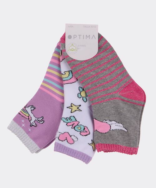 Calceta Pack  de  Niña Infantil