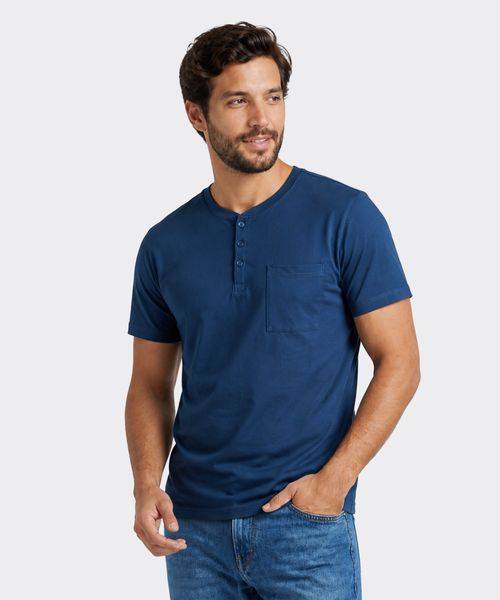 Playera Henley  de  Caballero