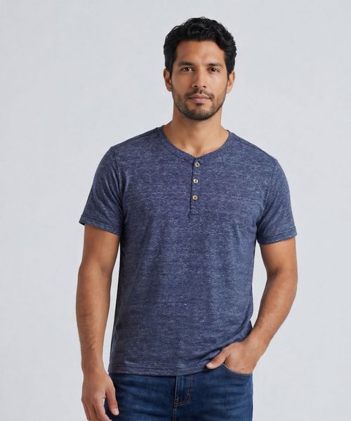 Playera Henley  de  Caballero