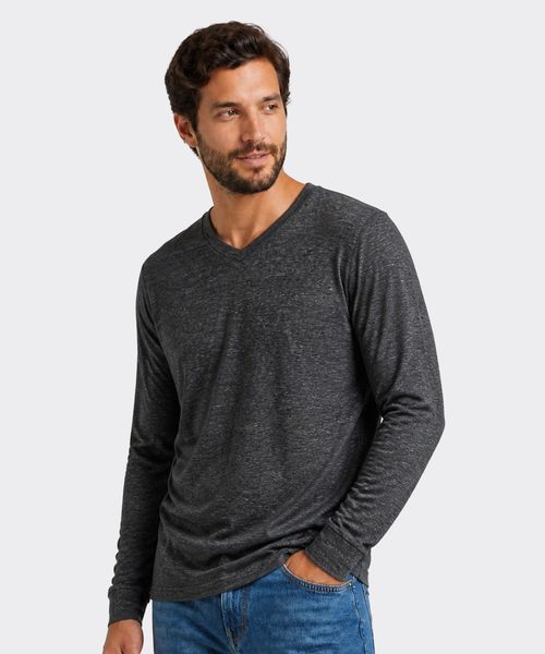 Playera Manga Larga  de  Caballero