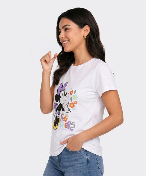 Playera de Licencia Mickey And Minnie de  Dama