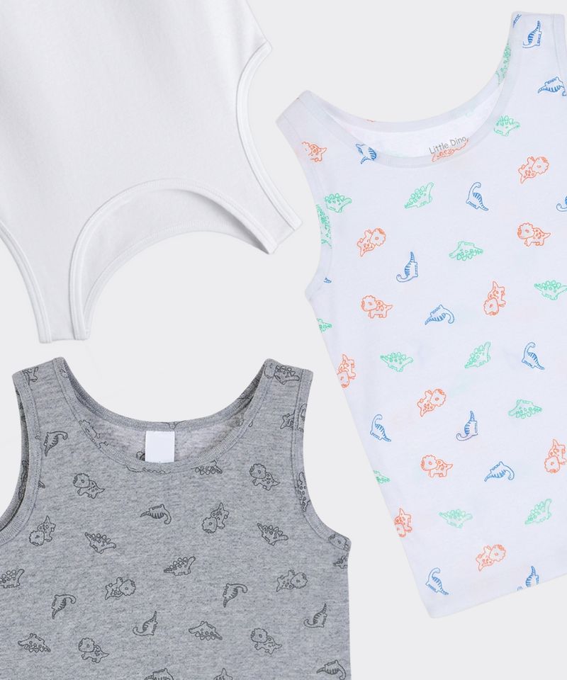 3 Pack Camiseta Tank Top  de  Bebo Años
