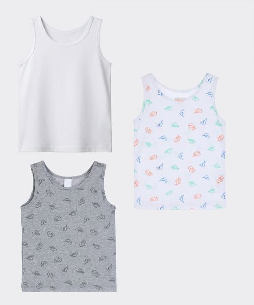 3 Pack Camiseta Tank Top  de  Bebo Años