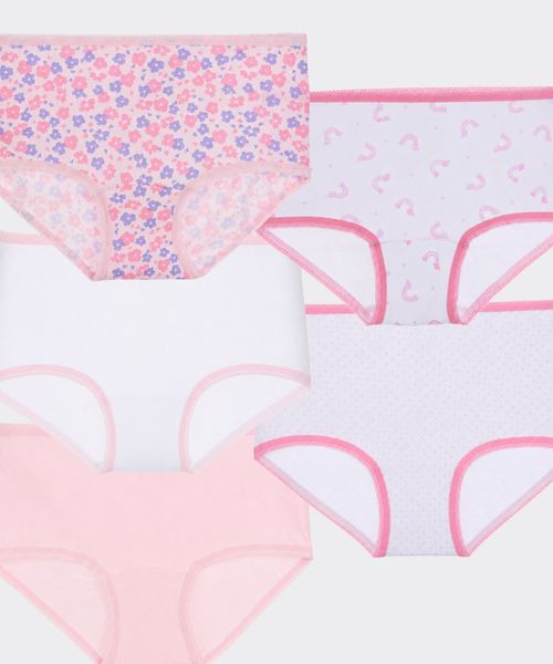 5 Pack Pantaleta  de  Niña Infantil