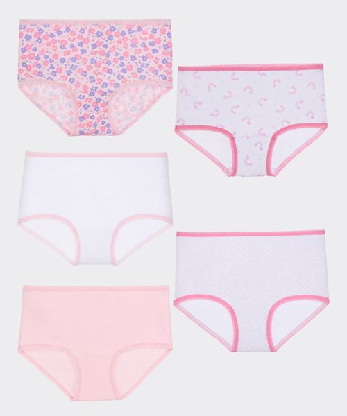 5 Pack Pantaleta  de  Niña Infantil