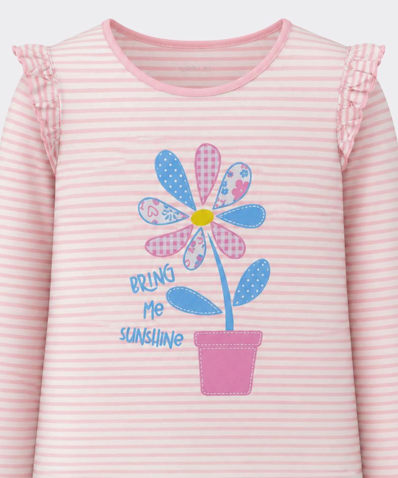 Playera Manga Larga  de  Beba Años