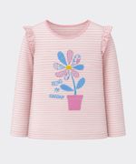 Playera Manga Larga  de  Beba Años