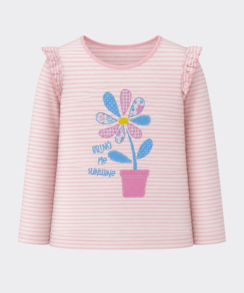 Playera Manga Larga  de  Beba Años