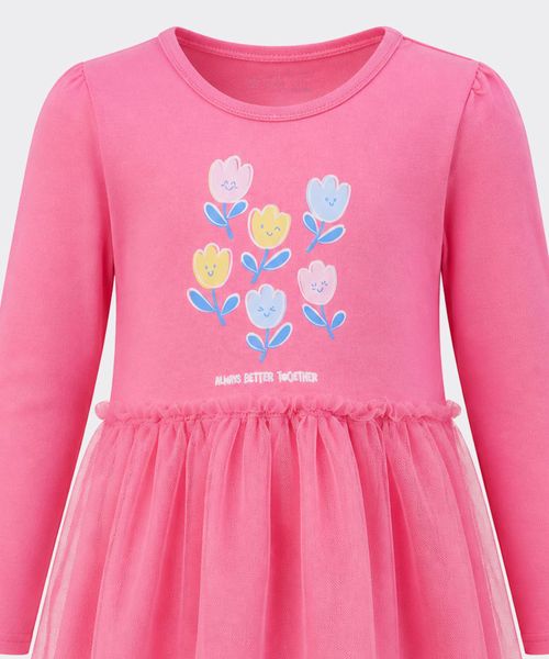 Vestido Manga Larga  de  Beba Años