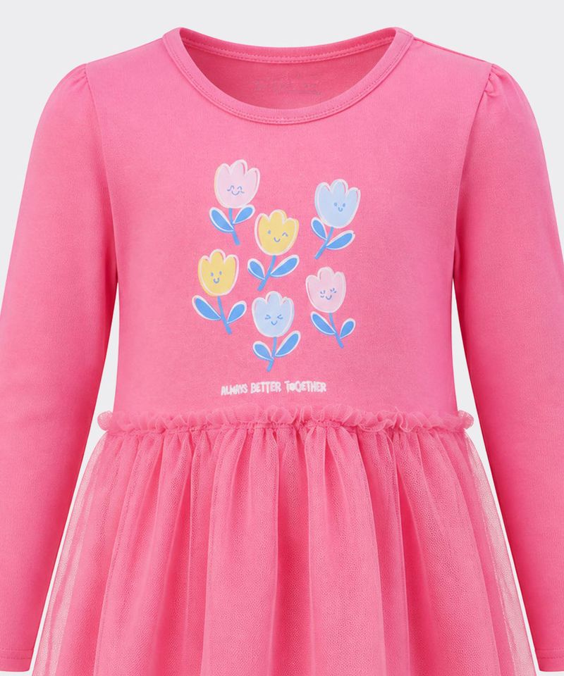 Vestido Manga Larga  de  Beba Años