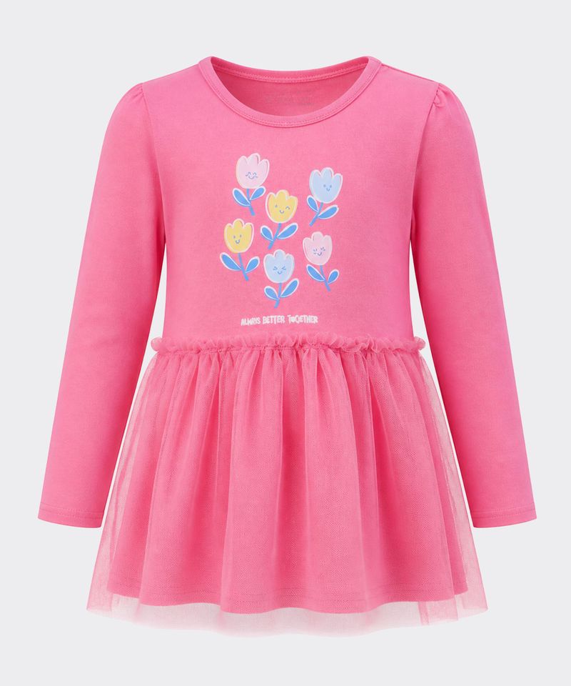 Vestido Manga Larga  de  Beba Años
