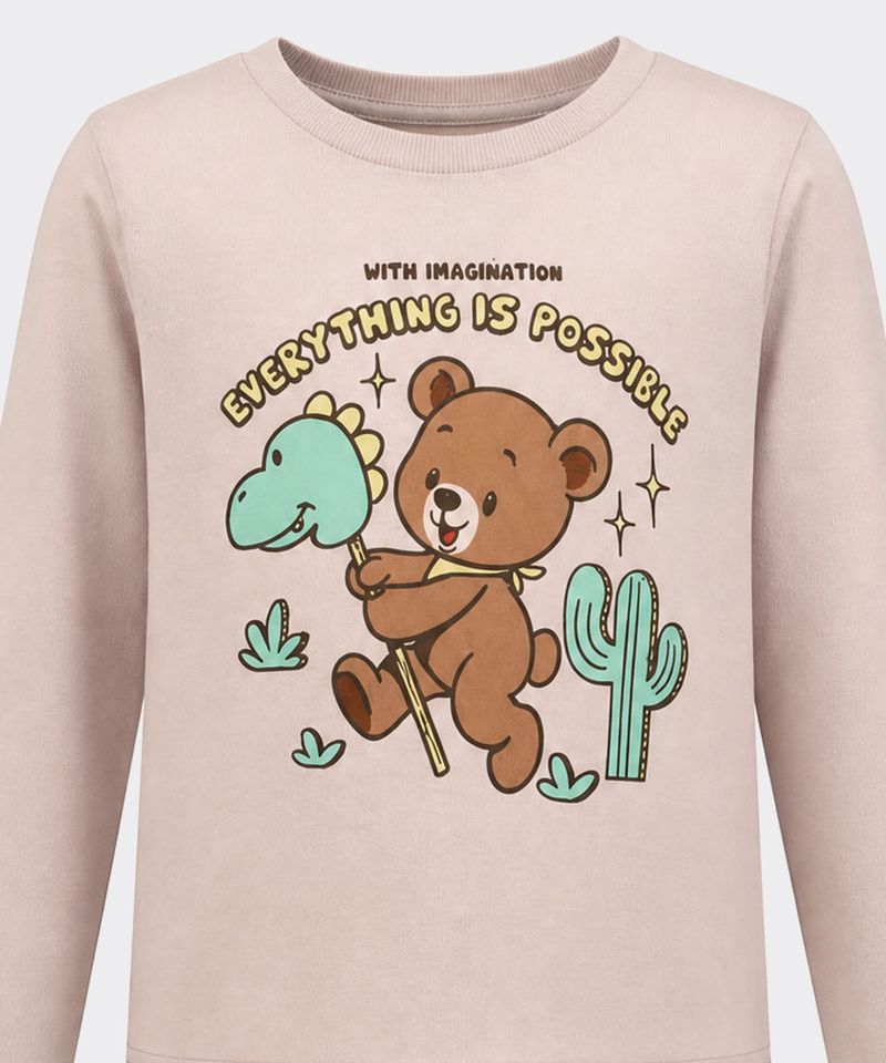 Playera Manga Larga  de  Bebo Años