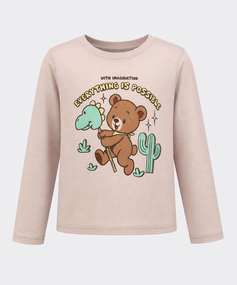 Playera Manga Larga  de  Bebo Años