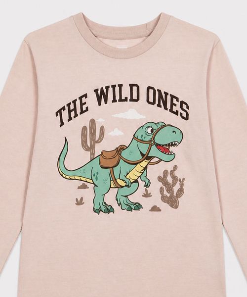 Playera Manga Larga  de  Niño Infantil