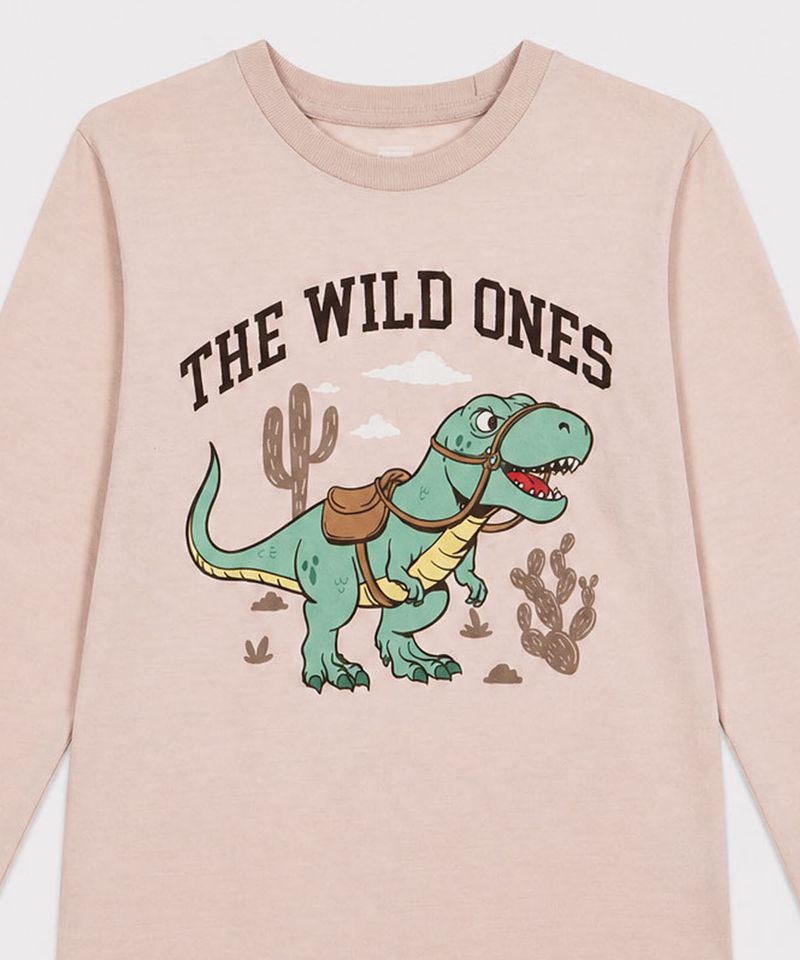 Playera Manga Larga  de  Niño Infantil