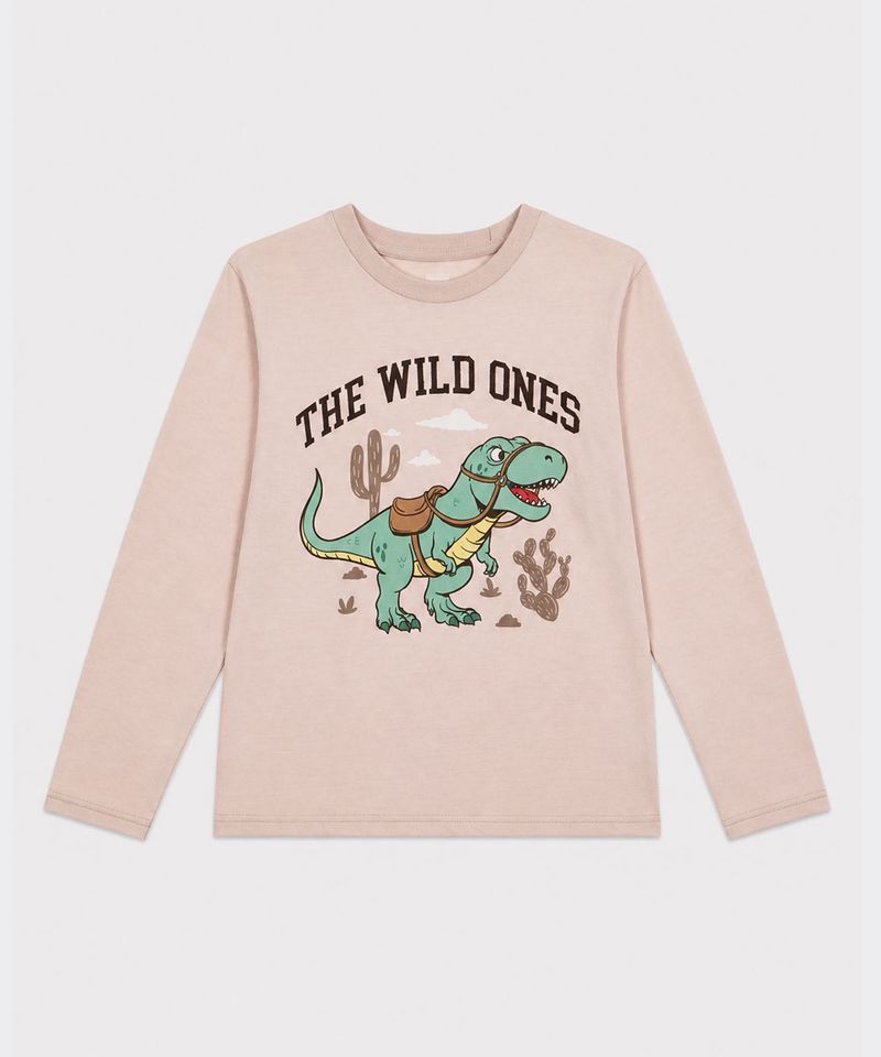 Playera Manga Larga  de  Niño Infantil