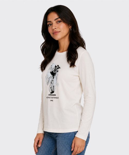 Playera Manga Larga  de  Dama