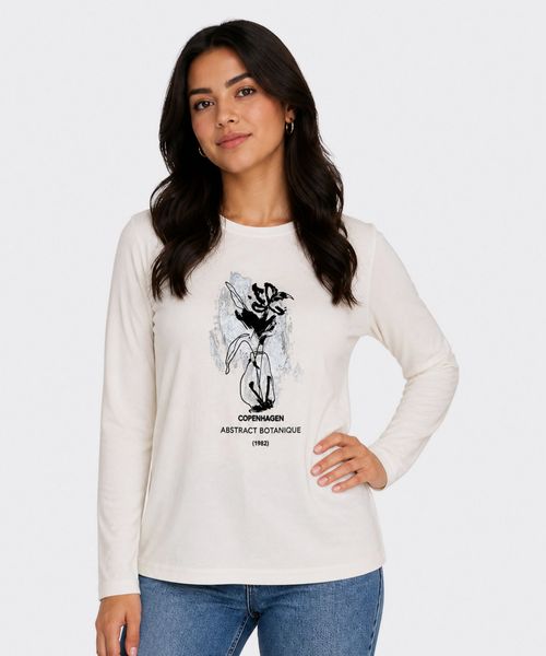 Playera Manga Larga  de  Dama