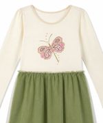 Vestido Manga Larga  de  Niña Infantil