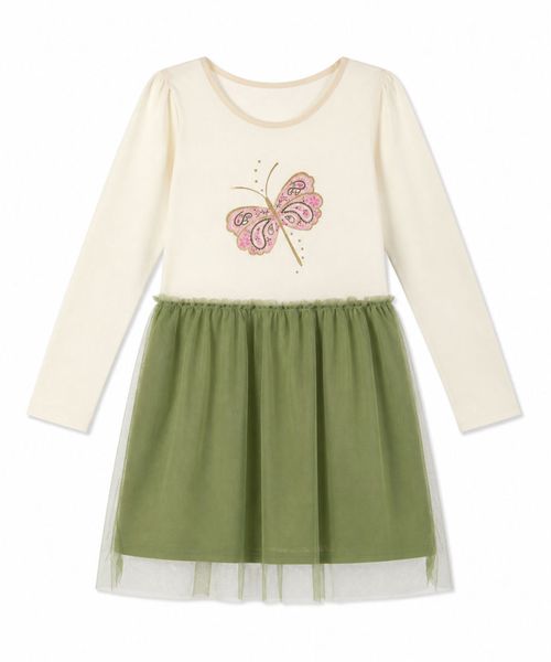 Vestido Manga Larga  de  Niña Infantil