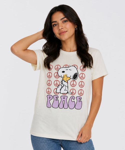 Playera de Licencia Snoopy de  Dama