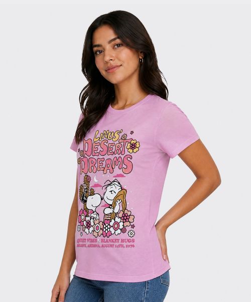 Playera de Licencia Snoopy de  Dama