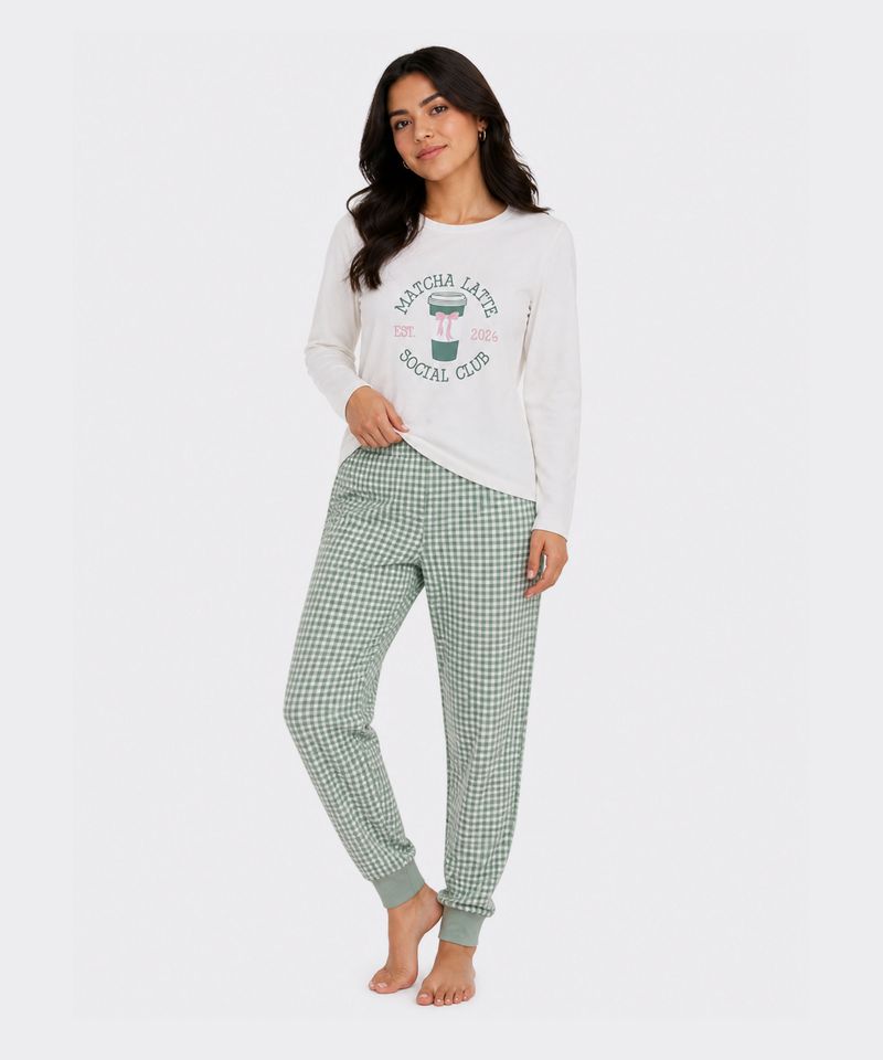 Set Pijama Pantalón y Playera  de  Dama