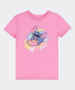 Playera de Licencia Stitch de  Niña Infantil
