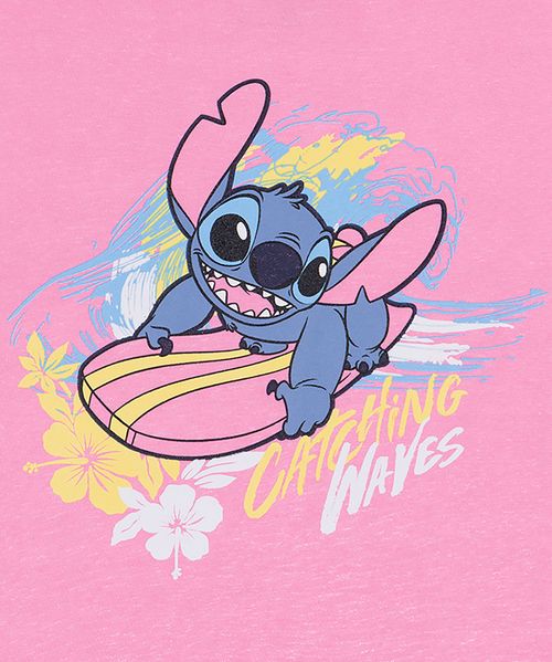 Playera de Licencia Stitch de  Niña Infantil