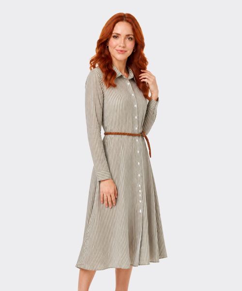 Vestido Manga Larga  de  Dama